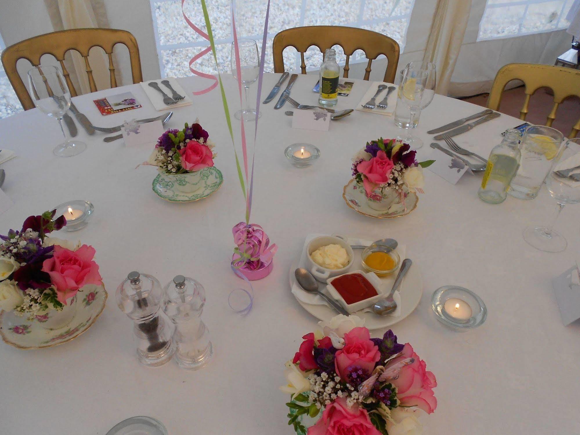 The Bower Inn Бриджуотър Екстериор снимка A table set for a wedding breakfast